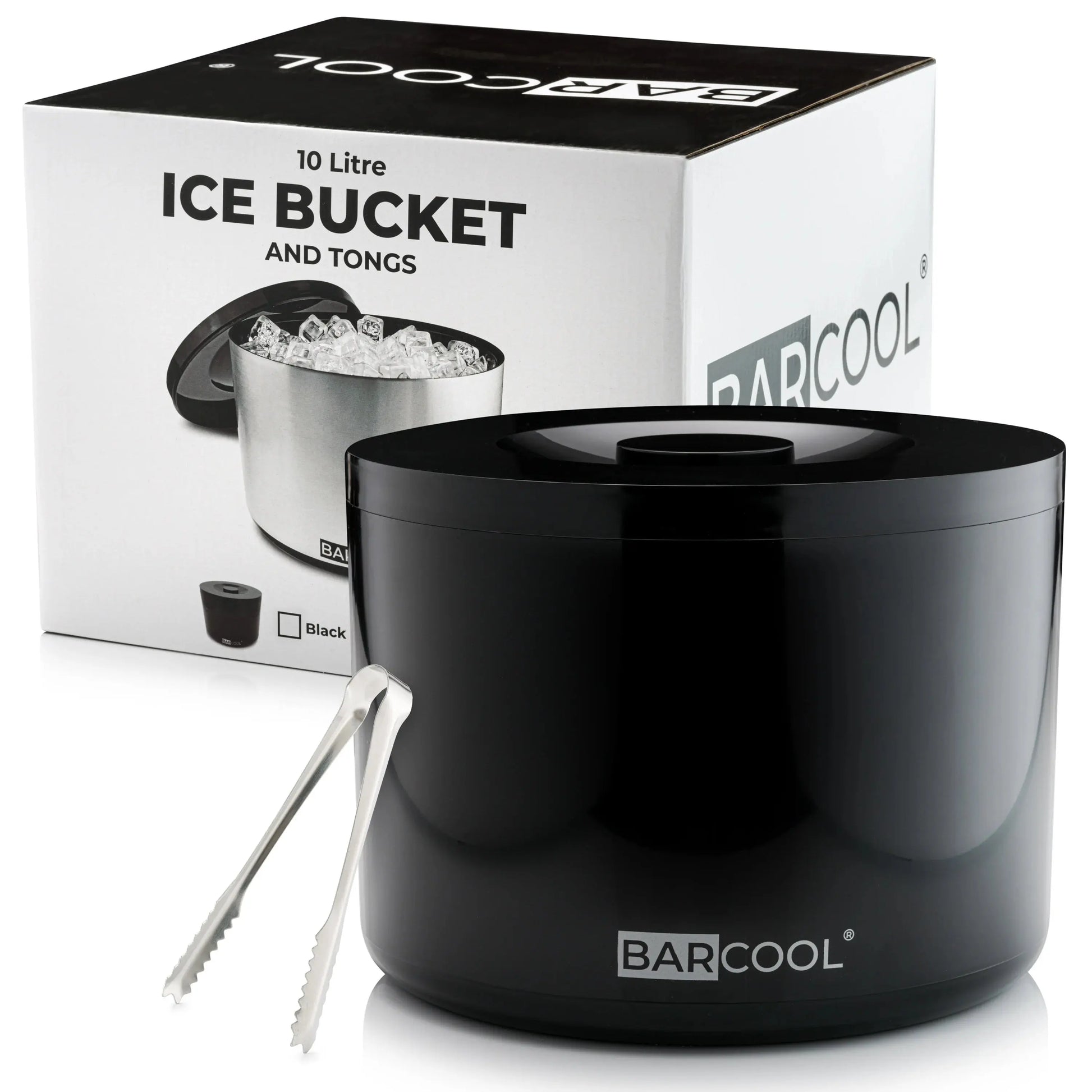 Barcool 10L Ice Bucket - Round Black Subcold