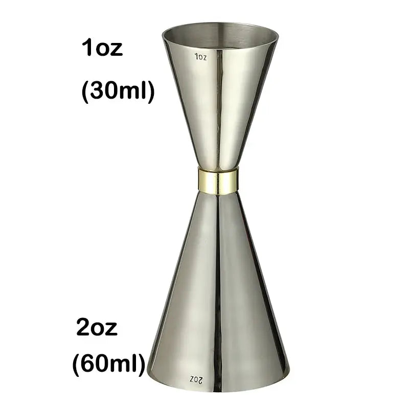 Stainless Steel Jigger Cocktail Bar Measures, Bar Accessories - Beverage Oasis