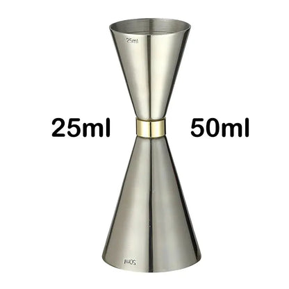 Stainless Steel Jigger Cocktail Bar Measures, Bar Accessories - Beverage Oasis