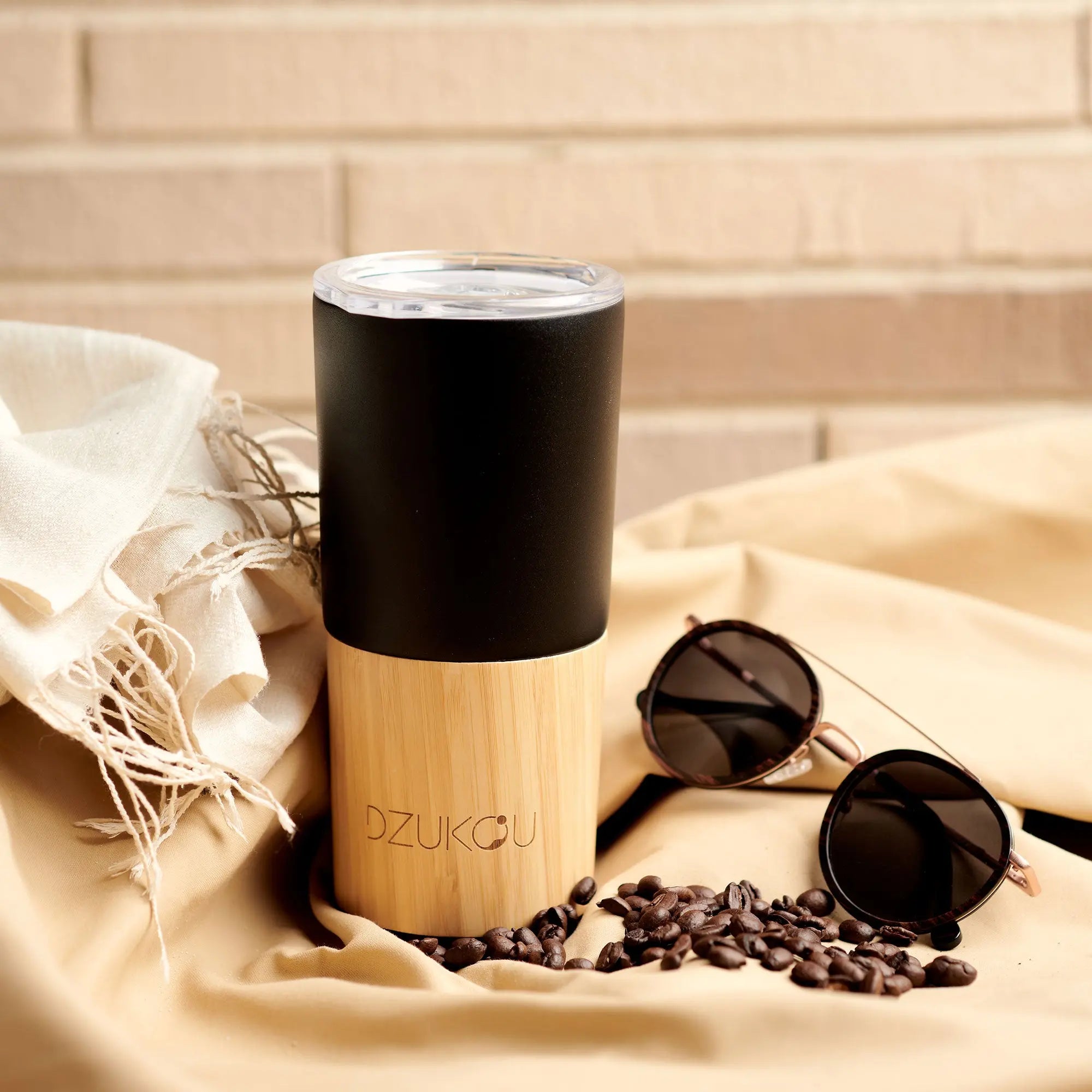 Inca Trail - Bamboo and Stainless Steel Coffee Tumbler 470 ml Fuchsia Artemis