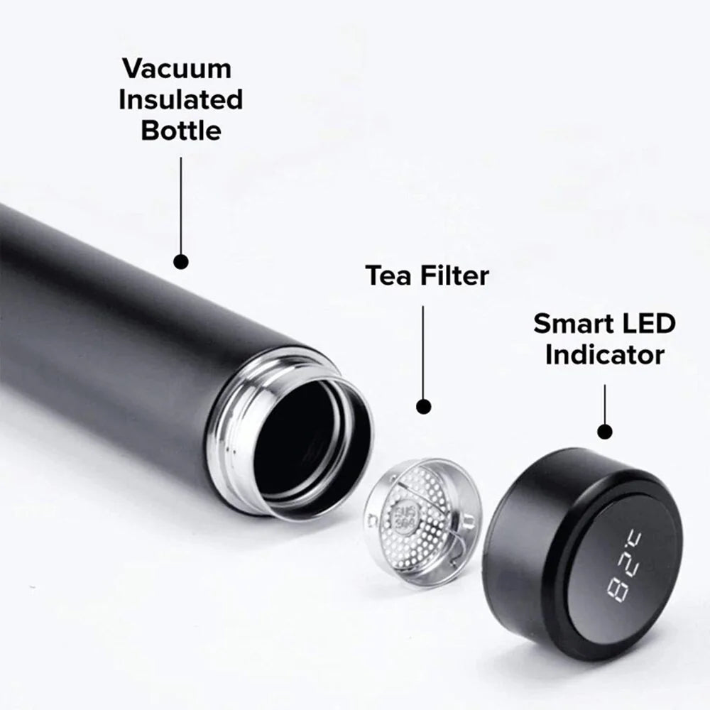 LED Temperature Display Thermos Bottle